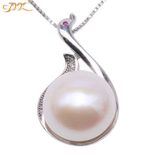 Load image into Gallery viewer, Silver pearl pendant neclace