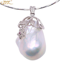 Load image into Gallery viewer, natural Baroque Freshwater white Pearl  necklace